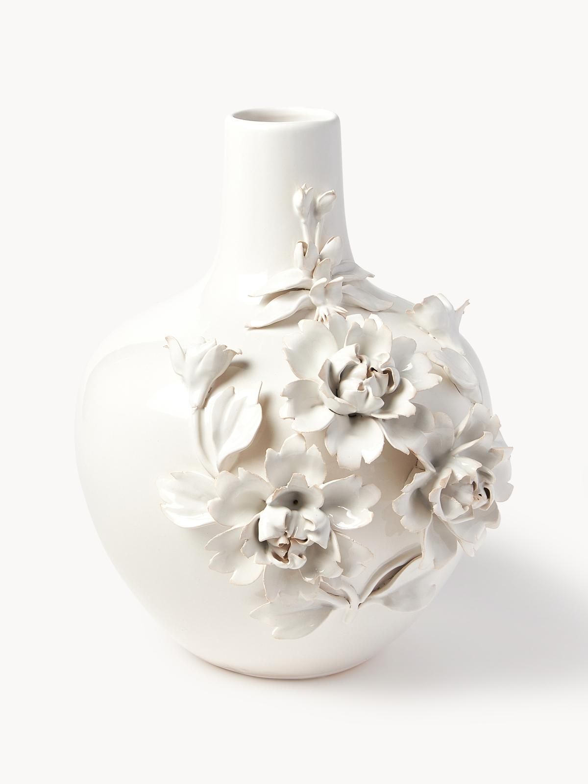 Design Porzellan-Vase Rose, H 37 cm