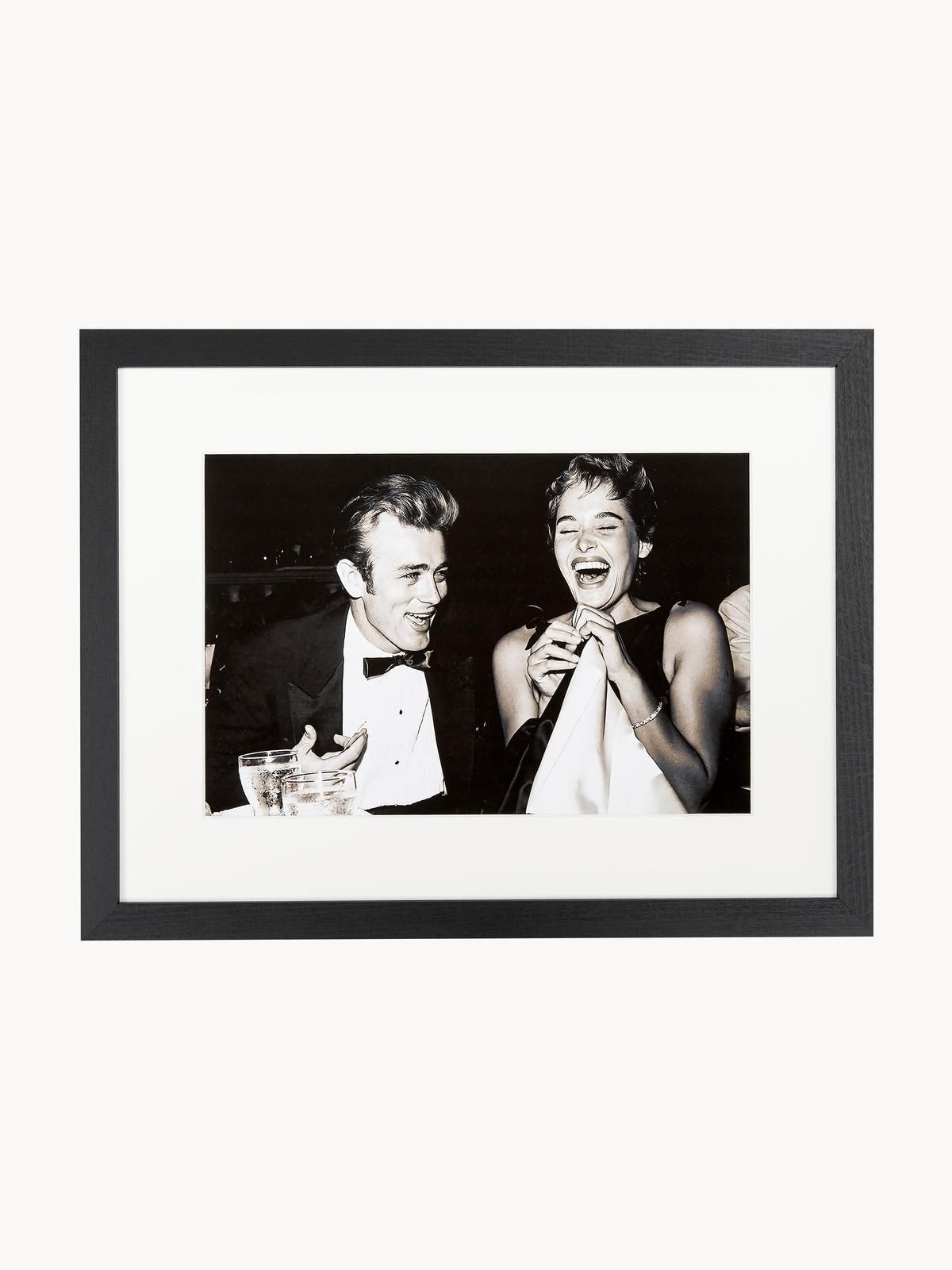 Gerahmter Fotodruck Pier Angeli und James Dean