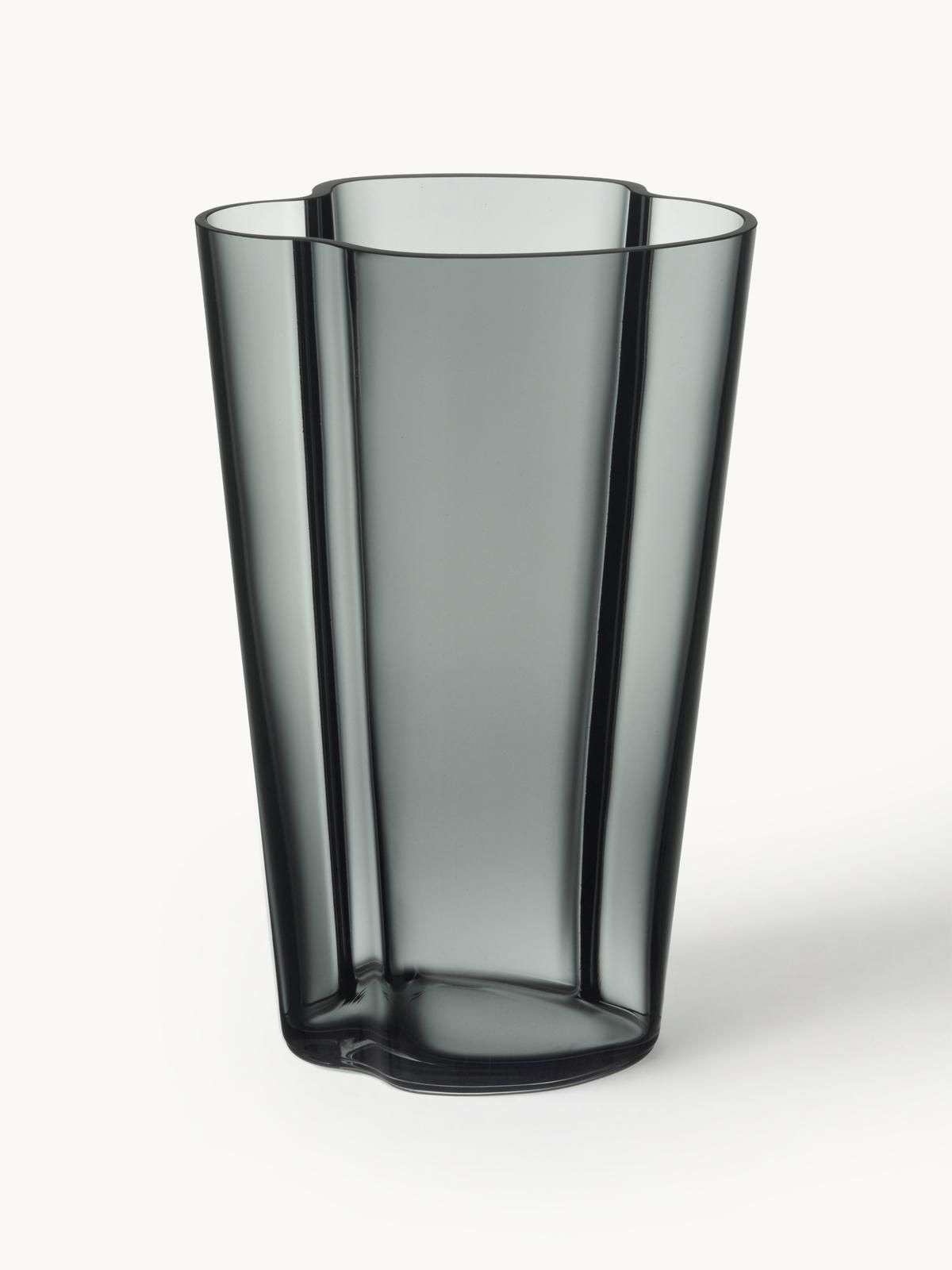 Mundgeblasene Vase Alvar Aalto, H 22 cm