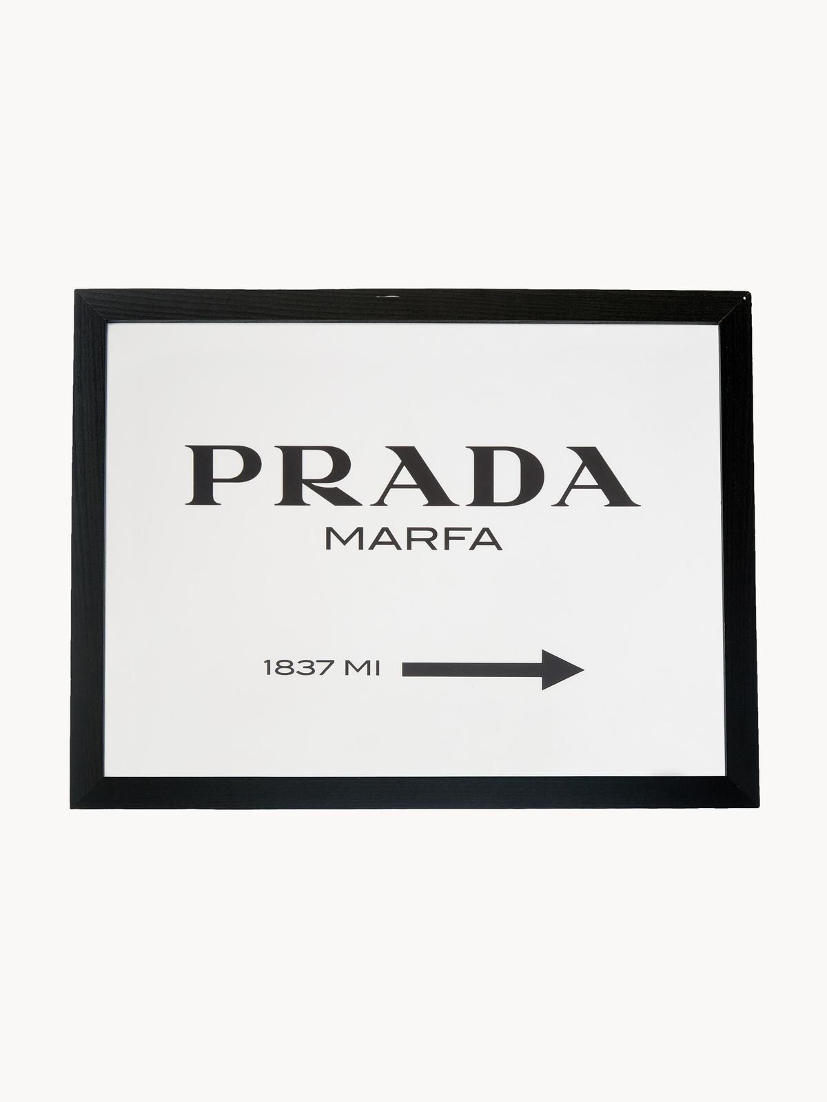 Gerahmter Digitaldruck Prada Marfa