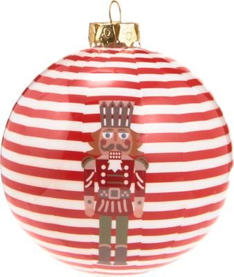 Breukvaste kerstballen Nut Ø 8 cm, 4 stuks