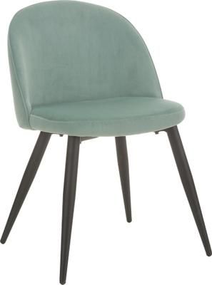 Moderne fluwelen stoelen Amy, 2 stuks