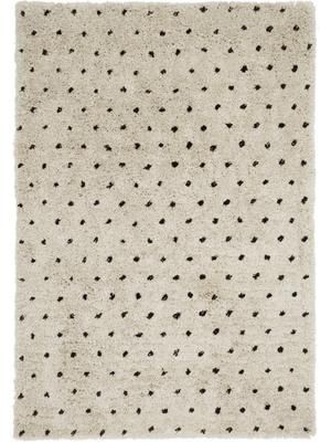 Flauschiger Hochflor-Teppich Ayana, gepunktet