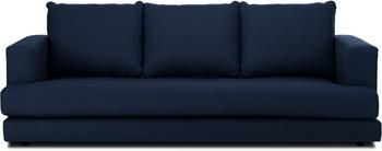 Divano 3 posti in tessuto blu scuro Tribeca