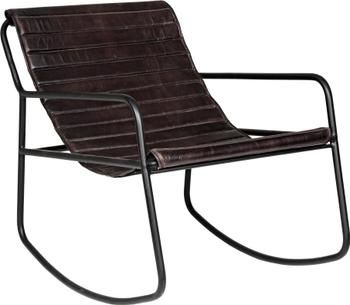 Fauteuil à bascule en cuir Karisma