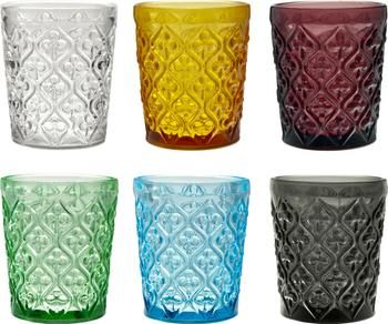 Verre à eau avec embossage décoratif Marrakech, 6 élém.