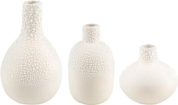 Petits vases blancs Perla, 3 élém.