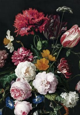 Carta da parati Golden Age Flowers
