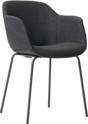 Petite chaise scandinave noire Fiji