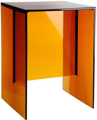 Tabouret/table d'appoint orange Max-Beam
