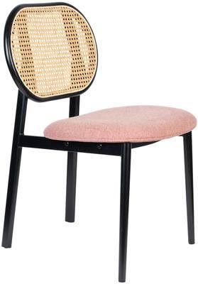 Silla tapizada con tejido vienés Spike