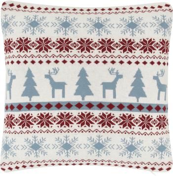 Housse de coussin 40x40 tricot Noël David