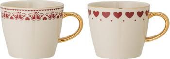 Tasse avec motifs d'hiver et détails dorés Jolly, 2 élém.