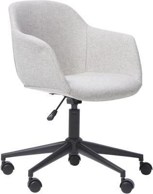 Chaise de bureau pivotante gris clair Fiji