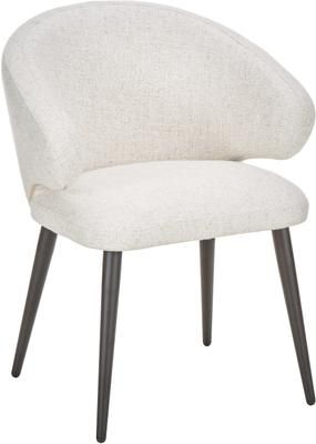 Chaise design moderne tissu bouclé Celia