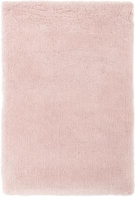 Pluizig hoogpolig vloerkleed Leighton in roze