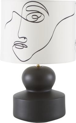 Grande lampe à poser design en céramique avec One Line Drawing Georgina