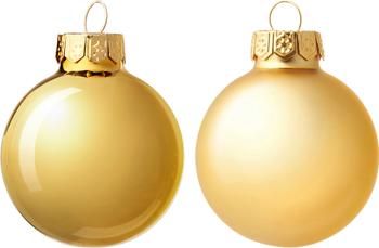 Weihnachtskugel-Set Evergreen in Goldfarben