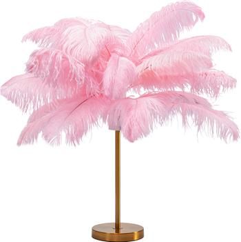 Lampe à poser rose Feather Palm