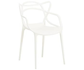 Chaises blanches à accoudoirs design Masters, 2 pièces