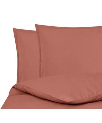 Housse de couette lin lavé terracotta Nature