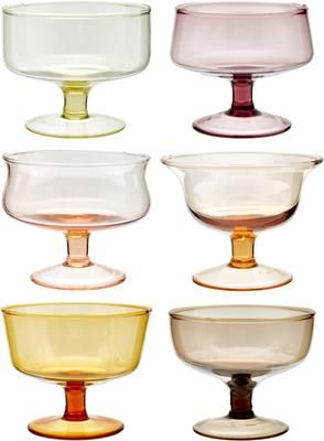 Set 6 coppe gelato in vetro soffiato Desigual