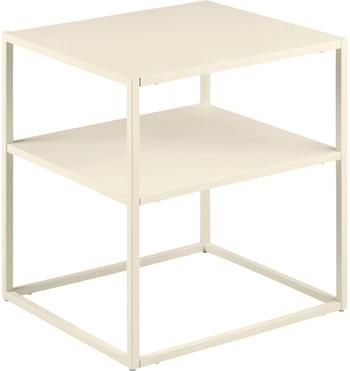 Tavolino in metallo beige Newton