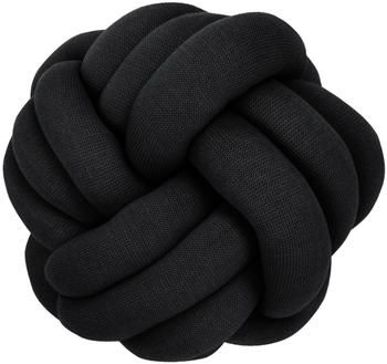 Coussin nœud noir Twist