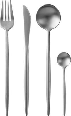 Cubertería de acero inoxidable Faina, 6 comensales (24 pzas.)