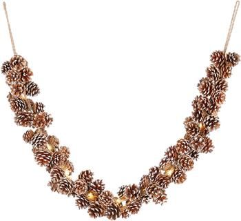 LED girlanda Pinecones, D 150 cm