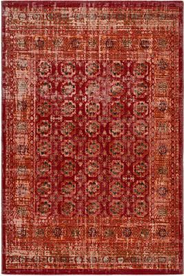 Tapis extérieur oriental rouge orange My Tilas