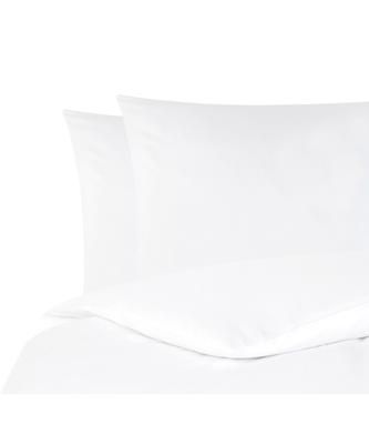 Baumwollsatin-Bettwäsche Comfort in Weiß