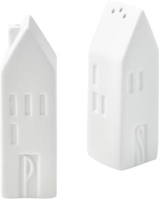 Salière et poivrière en porcelaine Home, 2 élém.