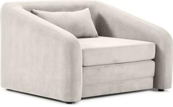 Fauteuil lit gris clair Eliot