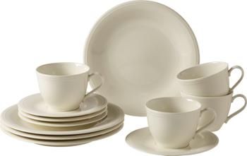 Porzellan-Kaffeeservice Loop, 4 Personen (12-tlg.)