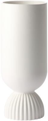 Vaso tondo decorativo bianco Flower