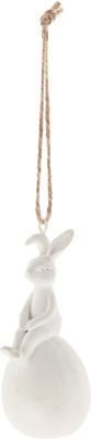 Decoratieve paashaas hanger Semina in wit