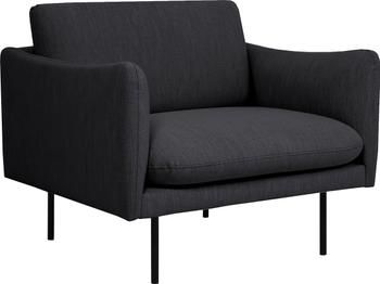 Fauteuil moderne gris foncé Moby