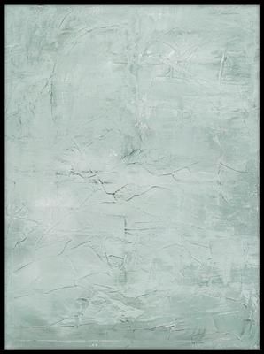 Cuadro en lienzo pintado a mano Simple Living, marco de madera