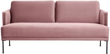 Sofa z aksamitu z metalowymi nogami Fluente (2-osobowa)