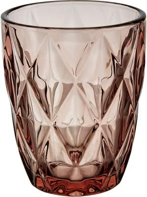 Verre à eau avec embossage décoratif Colorado, 4 pièces