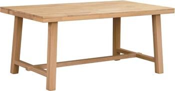 Tavolo allungabile con piano in legno massello Brooklyn, 170-220x95 cm