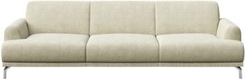 Divano 3 posti in tessuto beige Puzo