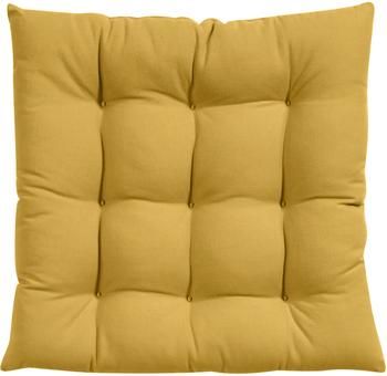 Cuscino sedia in cotone giallo Ava 2 pz