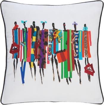 Housse de coussin brodée design Kendall