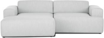 Canapé d'angle 3 places gris clair Melva