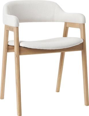 Silla con reposabrazos de madera Santiano
