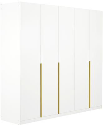 Drehtürenschrank Mia in Weiß, 5-türig
