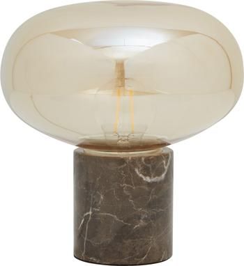 Lampada da comodino con base in marmo Alma