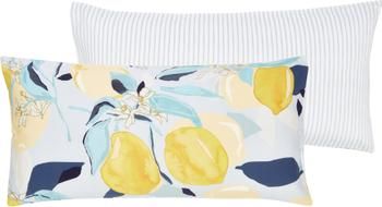 Taie d'oreiller 40x80 satin de coton réversible Garda, 2 pièces